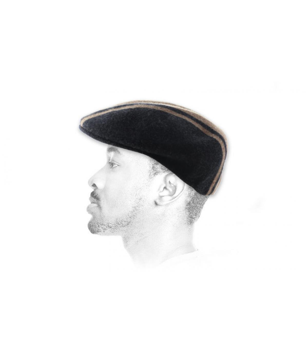 504 cap stripe Kangol Code Stripe 504 black wood